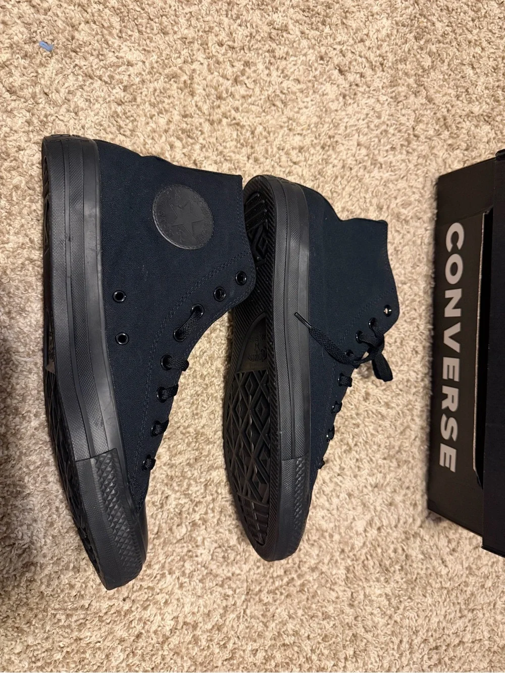 Converse Unisex Black Monochrome Men's 11.5 Women's 13.5 - Picture 5 of 10